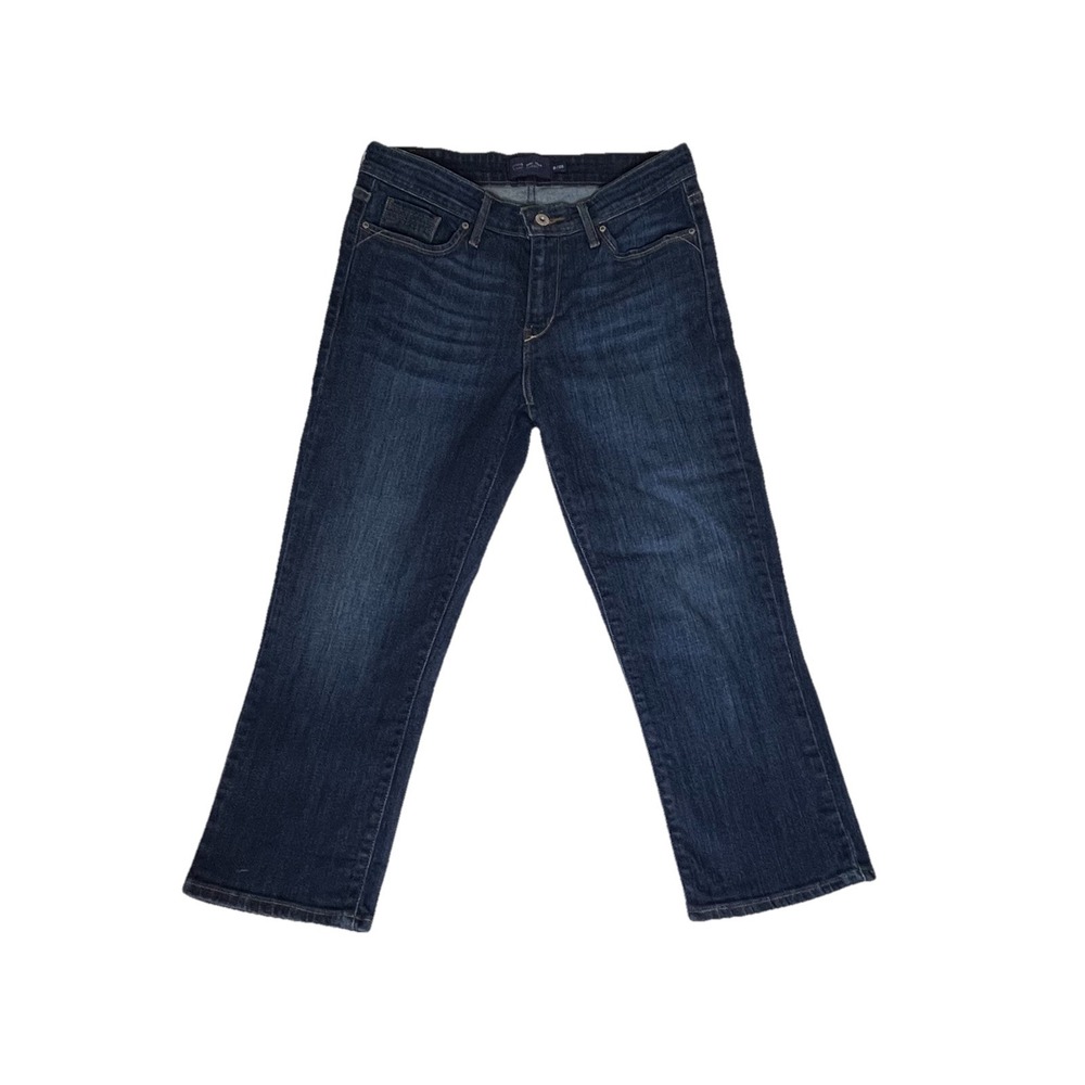 Levi's Demi Curve Classic Jeans Womens 8/29 Dark Wash Straight Leg Cropped Denim